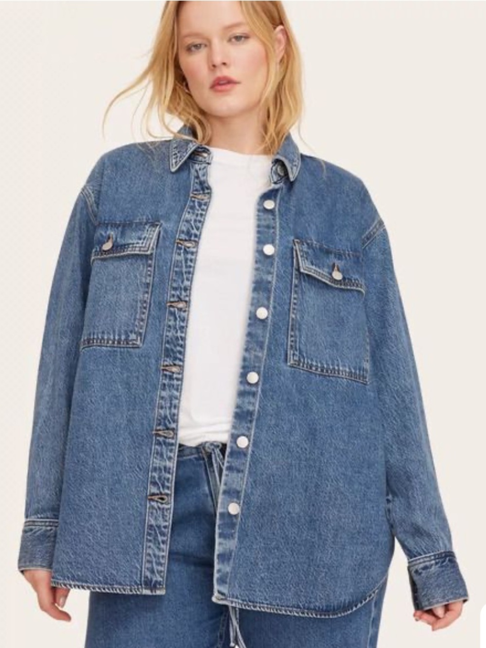 Parke x Target Denim Shacket Shirt Jacket